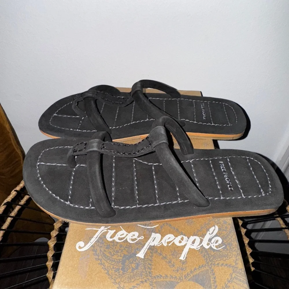 Free People Black Hadden Sandal Size 11 - Picture 5 of 8